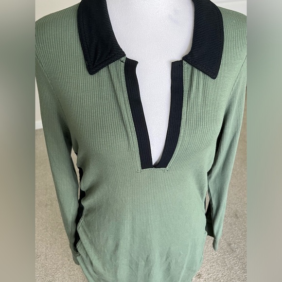 NWT Anthropologie Daily Practice VNeck Ribbed Sweater Dress Size Large - Picture 2 of 10